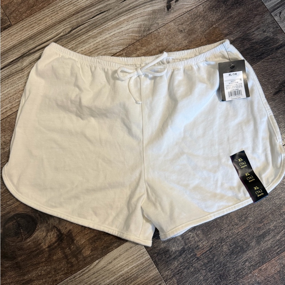 White Lounge Shorts — Size XL (NWT)